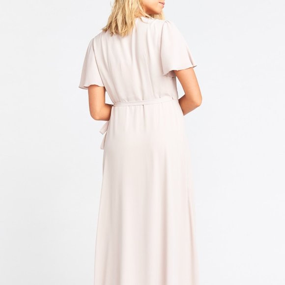 Noelle Flutter Wrap Dress - - Picture 4 of 8